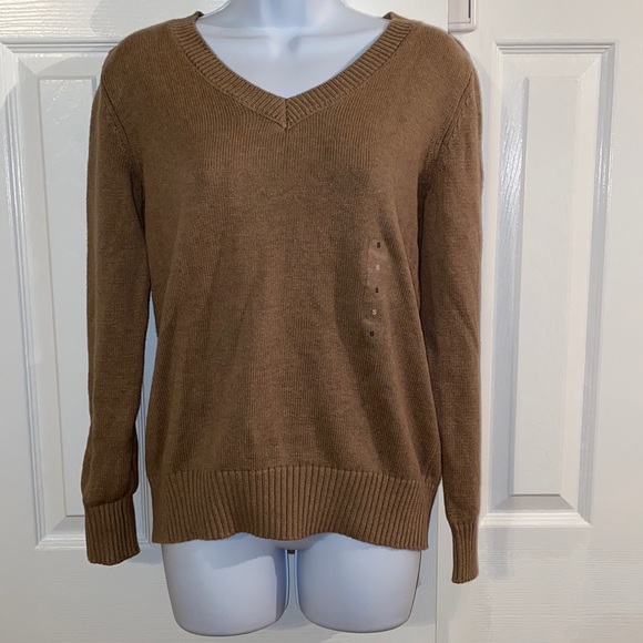 Karen Scott Cotton V-Neck Sweater - Picture 1 of 9